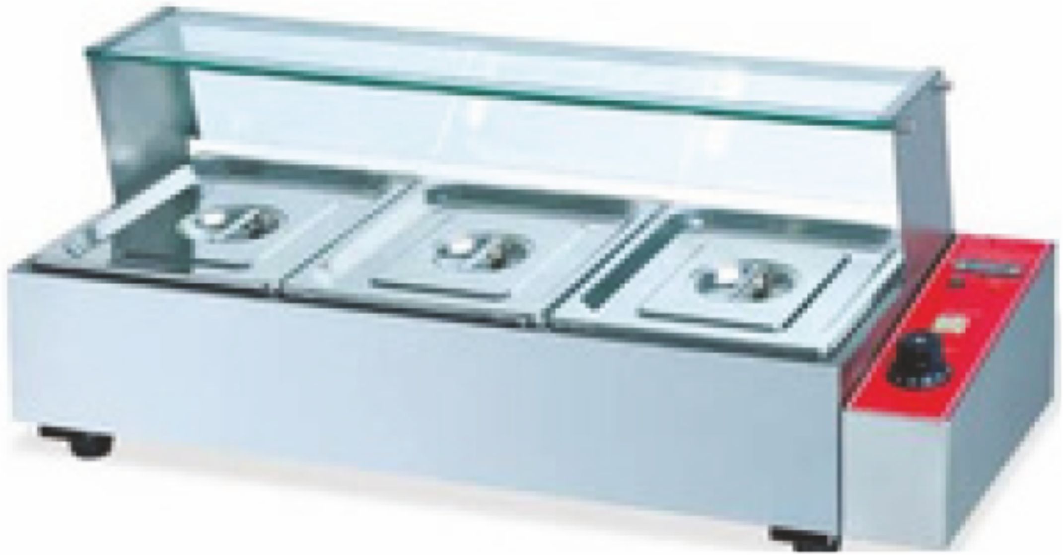 3 Pan W/Glass & Valve